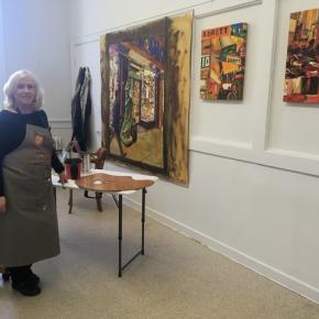 Laura Waller studio, at the Lincoln Center in Rockland. (Photo courtesy Lincoln Center)