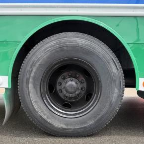 New bus wheel. (Photo courtesy Trekkers)
