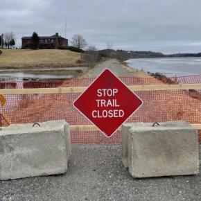 closed portion of a trail
