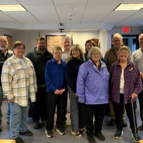 group photo of honored volunteers