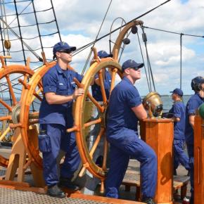 Aboard the Coast Guard cutter Eagle, 2013. (File photo, Lynda Clancy)