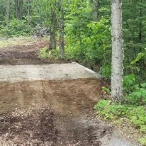 dirt road over a stream