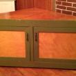 Solid WOOD corner TV console/hutch/cabinet (New Gloucester)