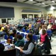 Roughly 200 people attended Monday night's public hearing on the proposed LPG facility. (Photo by Ethan Andrews)
