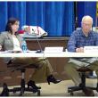 Searsport town attorney Kristin Collins and Planning Board Chairman Bruce Probert. (Photo by Ethan Andrews)