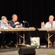 Left to right: Camden Attorney Bill Kelly, Planner and Code Enforcement Officer Steve Wilson, Camden Planning Board members Richard Householder, Lowrie Sargent, John Scholz, Jan McKinnon and Richard Bernhard. (Photo by Lynda Clancy)