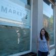 Jennifer Rockwell in front of Main Street Markets