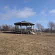 The Thomaston Green’s gazebo.
