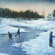 “Afternoon Play” by Jeannine Staples. (Photo courtesy Pine Tree Society)