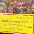 A Cash Register Round-Up campaign at Aubuchon Hardware in Belfast raised more than $5,000.00 for Finding Our Voices. From left to right, Patrisha McLean, CEO and founder of the Camden-based nonprofit, the group’s chief of staff Mary Kamradt, Aubuchon Manager Greg Hodgman, Assistant Manager Simon Fernands, and Garden Center Manager Sandra Verdosci. (Photo courtesy Finding Our Voices)