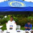 More than 50 volunteers, including these two Rotary Club members at the club’s information tent, made the 17 th annual Belfast Harbor Fest along the Belfast waterfront, hosted by the club, a success on Aug. 17, 18 and 19.