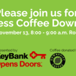 Business coffee invite