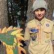 Finlay Woodbury of Rockport is a new Scout in Troop 200 in Camden. “It was a little cold to camp out but it has been a lot of fun. I had fun playing Jump Tag.”