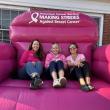 Amelia Grant, Chris Leary, and Jessica Graham at the Making Strides event. (Photo courtesy of Amelia Grant) 