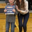 Principal’s Award Winner, Trenton Adams, and Principal, Ainslee Riley.