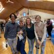 2023 Community Auction. Trekkers alums from the class of 2021, return to support current students. Pictured left to right Ryker Weaver, Corbin Farnham, Harriet Yankura, Mo Mitchell. (Photo courtesy Trekkers)