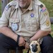 Jason Bailey, Troop Committee Chair of Warren Troop 254, spent time hanging out with Maria, one of the mascots of the camporee.