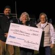 Lions Karen Varney and current president Michele Leach present the donation check to BAHS Principal Jeff Lovejoy. (Photo courtesy Charles Lagerbom)