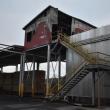 A control room above a kiln at Robbins Lumber is gutted by fire Nov. 16, 2024. (Photo by Sarah Thompson)