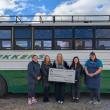  L to R: Kate Elmes, Trekkers Deputy Director; Katie Chilles, Heidi Neal and Melissa Robbins from J. Edward Knight Rockland Office; and TJ Morris, Principal Program Manager of Trekkers. (Photo courtesy J. Edward Knight Insurance)