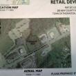 Application paperwork shows the site location.