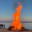 The fire goes up!