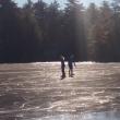 Megunticook Lake is great for ice skating and cross-country skiing. Photo by Kay Stephens