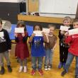 Gratitude ticket raffle winners: Ryman Ames-Allan, Noa Silverstein, Zion Peart, Katie Davis, Emmett DeYoung, Logan McRae. (Photo courtesy Thomaston Grammar School)