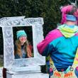 Ice Sculpture Picture Frame by Tim Pierce. (Photo courtesy Camden Public Library)