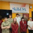 Waldo County Technical Center students participating 2025 SkillsUSA competition. Back l-r: Melody Ivy, Nick Hicock, Brady Bryant, Baileigh Bagley, Brianna Metz; Front l-r: Eric Nason, Sierra Caruso, Aspen Fogg, Emily Richards. (Photo courtesy WCTC)