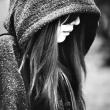 woman looking sad