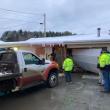A passerby shared this photo after a vehicle hit the freight area of Lincoln's Country Store, in Warren, Feb. 3, 2025.