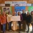 L-R: Lynne Doble, Member at Large, Pen Bay Council; Mary Bumiller, MCBOR Director for the Maine Association of REALTORS Foundation; Tia Anderson, Executive Director, Midcoast Habitat for Humanity; Victoria Condon, President, Mid-Coast Board of REALTORS; Brian Wickenden, 2023 Pen Bay Council REALTOR of the Year Kristin Heal, First Vice President, Pen Bay Council; Cindy Harding, President, Pen Bay Council. (Photo courtesy Mid-Coast Board of REALTORS)