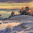 “Early Morning’s Light, Wylie’s Cove” oil on canvas by Karin Strong. (Photo courtesy Craignair Gallery)