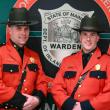 Game Warden of the Year Ethan Buuck (left) and Game Warden Colonel Dan Scott.
