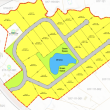 The road and lot design of the proposed subdivision. The site of a proposed 25-lot subdivision in West Rockport. ((Image courtesy Rockport Planning Board meeting packet)