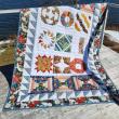 The Friendship Sampler Quilt Guild in Belfast has donated this handcrafted quilt for the fundraiser. (Photo courtesy Quilt Guild in Belfast)