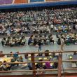 Competition as seen from the second level. (Photo by Elias Twitchell)