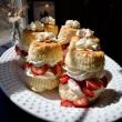 Fresh strawberry shortcake