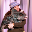 Joanna Clark (aka Jurassic Jo) and dino pal. (Photo courtesy Strand Theatre)