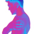 man in pain heat map