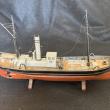Charlie Feldman, "Steam Trawler Model", boat model. (Photo courtesy Cushing Historical Society)