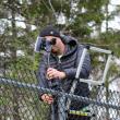 Coach Capetta sets up the video camera (Photo courtesy Gary Spinney)