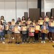 Cooperation Award Winners: Front: Adelina Kuras, Noah Gagnon, Seamus Henry, Liam Quackenbush, Erik King, James McRae, Everlee Baughman, Joy Chen. Back: Principal Ainslee Riley, Elizabeth Guzman, Hazel Sturks, Opal Wellman, Quinn Blakeway, Payton Porter, Alex Stinson, Seth Beckett, Kaycee Willis, Mya Rodriques. (Photo courtesy Thomaston Grammar School)