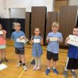 Raffle winners Ella Hamlin, Logan King, Ryleigh Gagnon, Essie Ross, Adam Breen. (Photo courtesy Thomaston Grammar School)