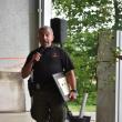 Scott Maddox represents the Forest Service and conveys thanks to Keller in his role as Town forest fire warden. (Photo by Sarah Thompson)