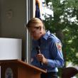 Hope firefighter Sarah Dudera reminisces about the first time she encountered Keller, which was when he gave her a hi-five. (Photo by Sarah Thompson)