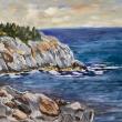 Monhegan Winter, oil. (Photo courtesy Jean Kigel)
