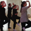 Kea Tesseyman and son Adrian teaching dance (Photo courtesy Sam Sosnowski/KEA Dance Center)