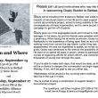 Press release in poster form